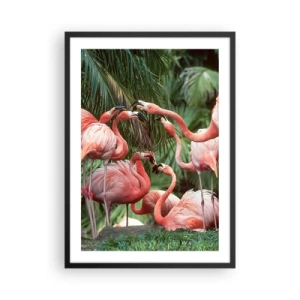 Plakat i sort ramme - Sladder om eftermiddagen - 50x70 cm