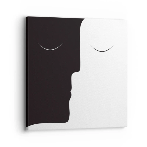 Lærredstryk - Billede på lærred - Modsætningernes enhed - 30x30 cm