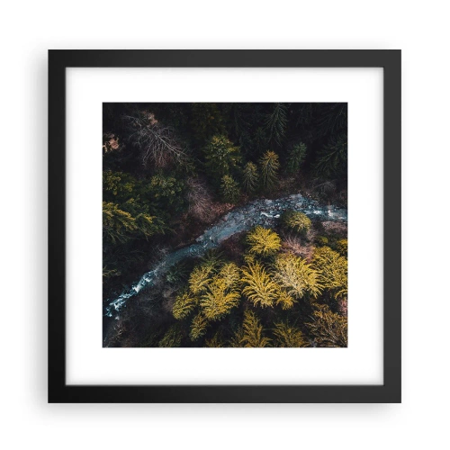 Plakat i sort ramme - Hurtigt, stadig hurtigere - 30x30 cm