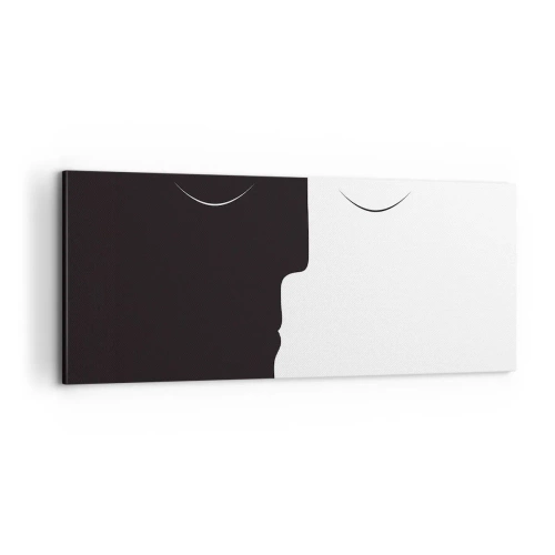 Lærredstryk - Billede på lærred - Modsætningernes enhed - 100x40 cm