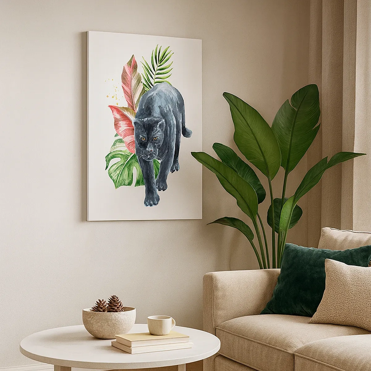 Lærredstryk - Billede på lærred - Vild i hjertet - 50x70 cm