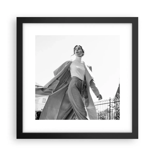 Plakat i sort ramme - Kommer du med mig? - 30x30 cm