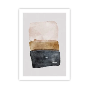 Plakat - Sammensætning af jordfarver - 50x70 cm