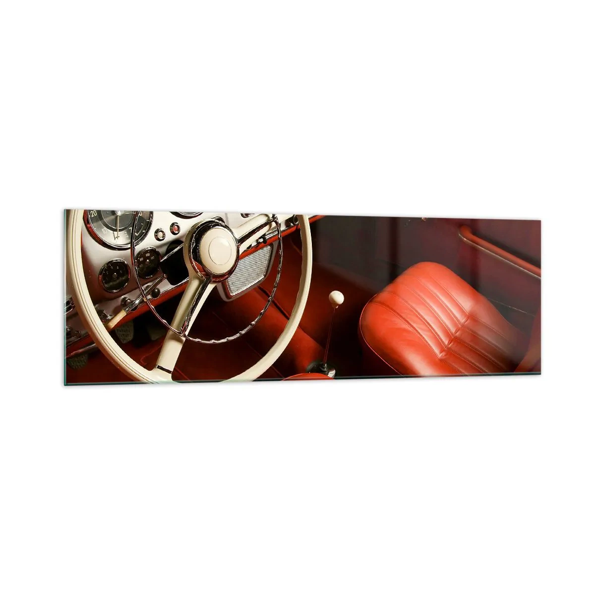 Billede på glas - Luksus i vintage stil - 160x50 cm