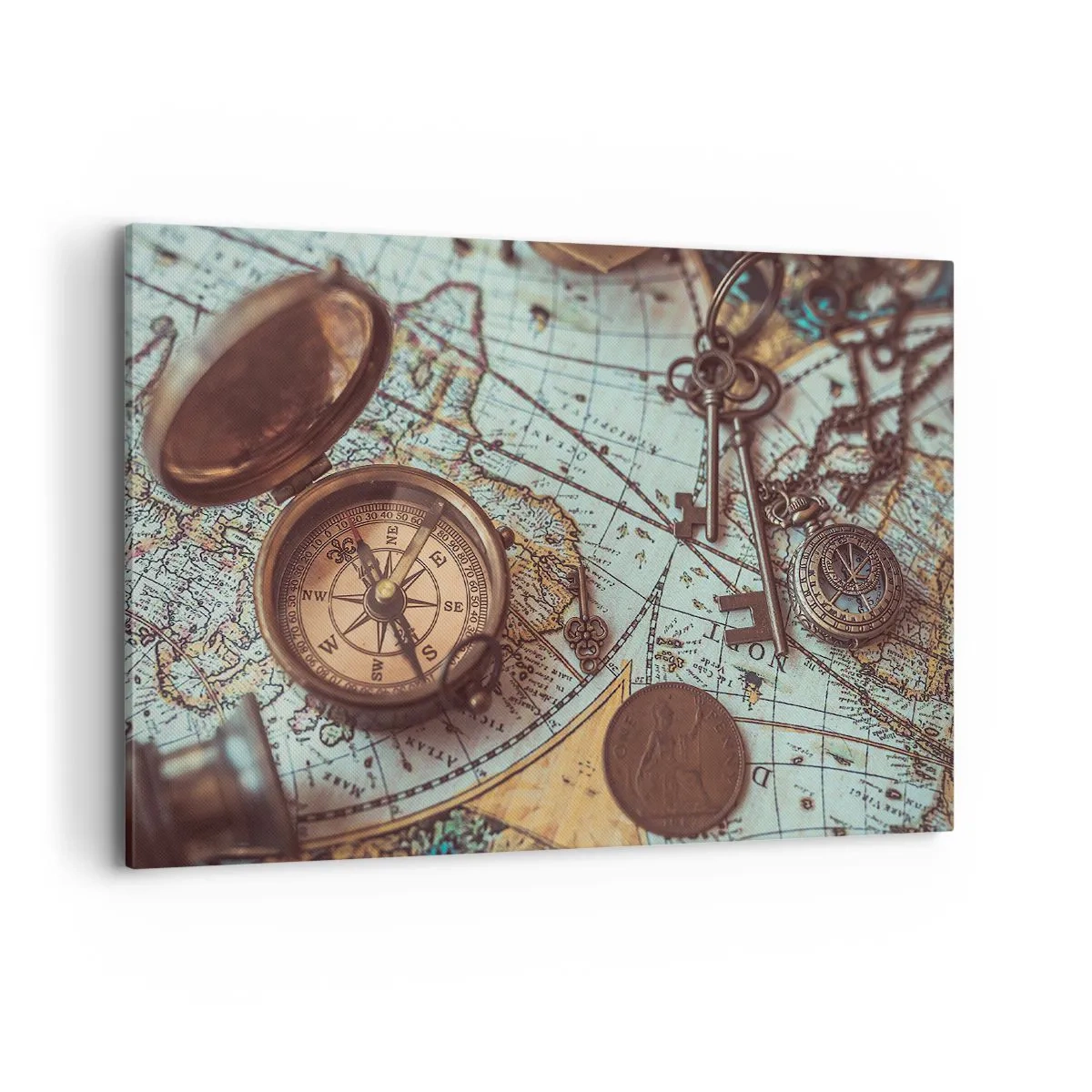 Lærredstryk - Billede på lærred - For eventyreren - 100x70 cm