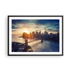 Plakat i sort ramme - Et monument til vestlig kultur - 70x50 cm