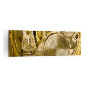 Lærredstryk - Billede på lærred - Følg med tiden - 160x50 cm