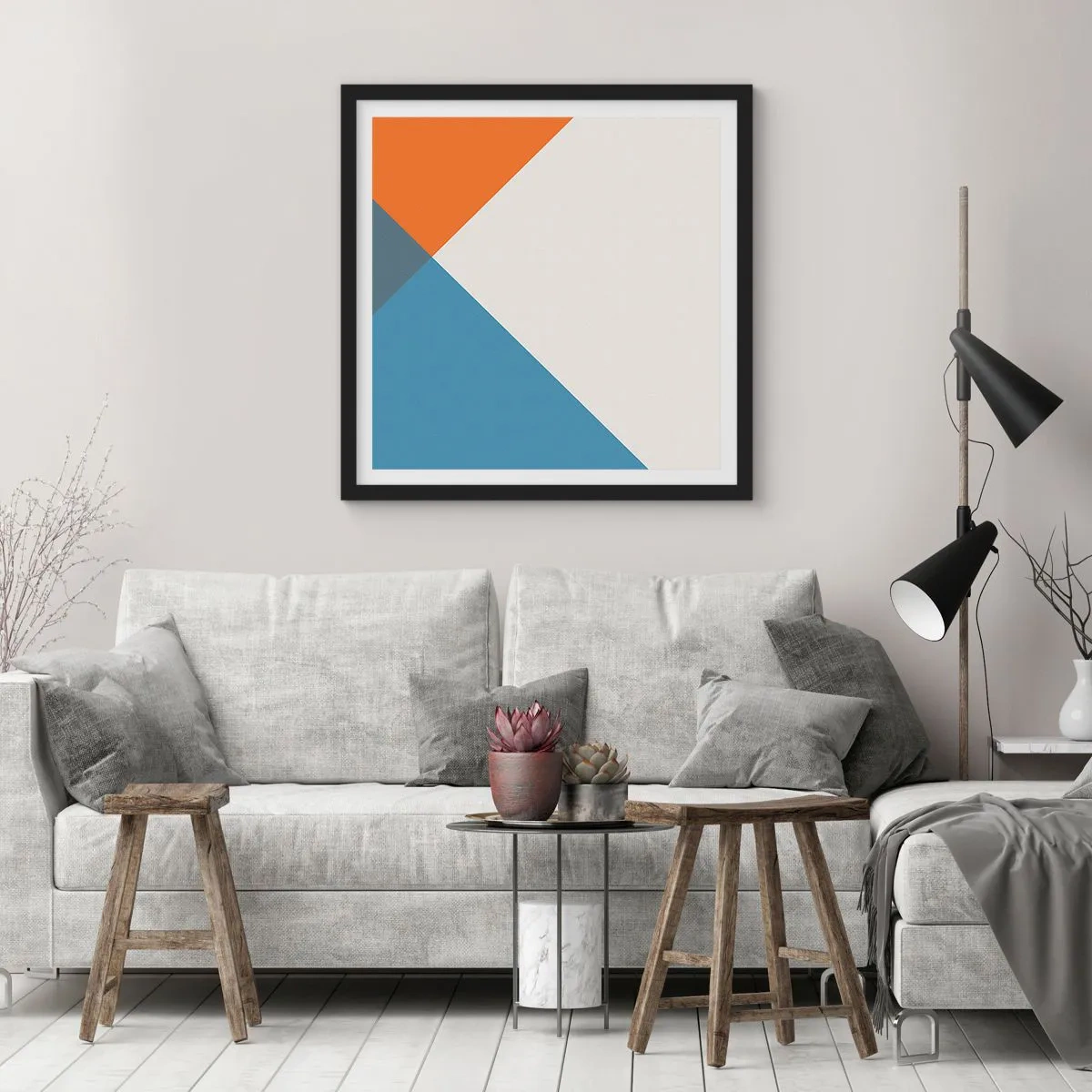 Plakat i sort ramme - Med hensyn til ... - 30x30 cm