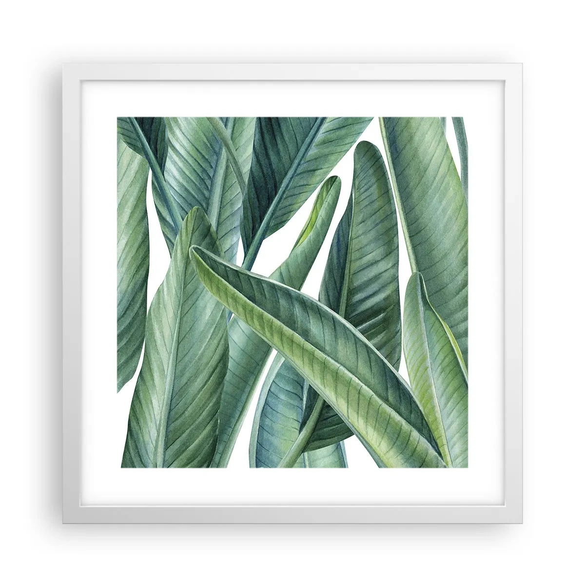 Plakat i hvid ramme - Det grønne i sig selv - 40x40 cm