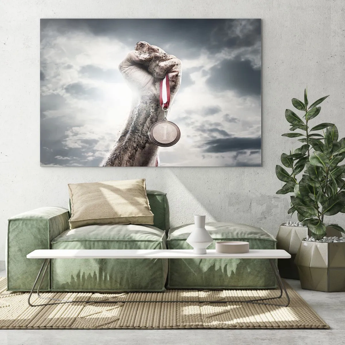 Billede på glas - Per aspera ad astra - 120x80 cm