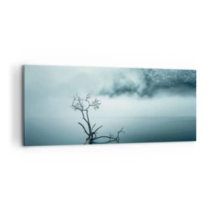 Lærredstryk - Billede på lærred - Ud af vand og tåge - 100x40 cm
