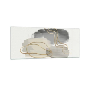 Billede på glas - Vedholdenhed og bevægelse - 100x40 cm
