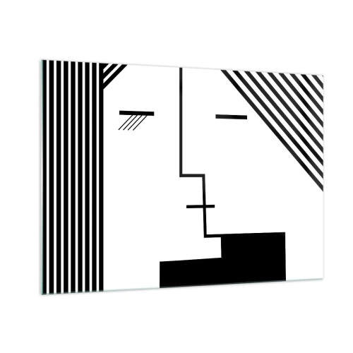 Billede på glas - Bare et kys - 100x70 cm