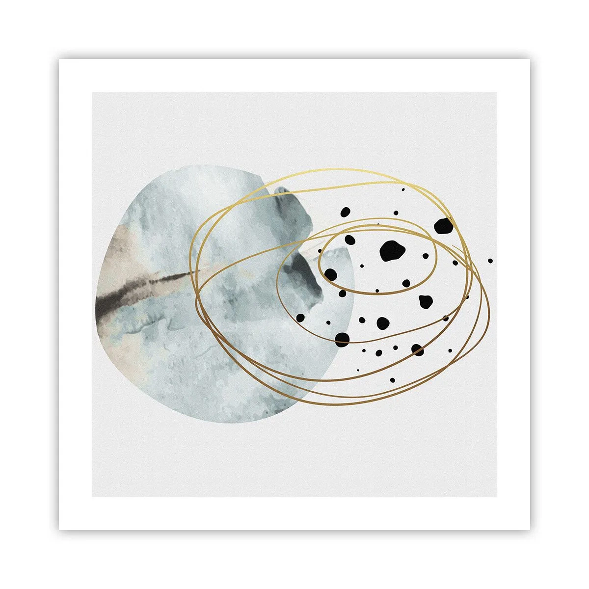 Plakat - I rummets favntag - 50x50 cm