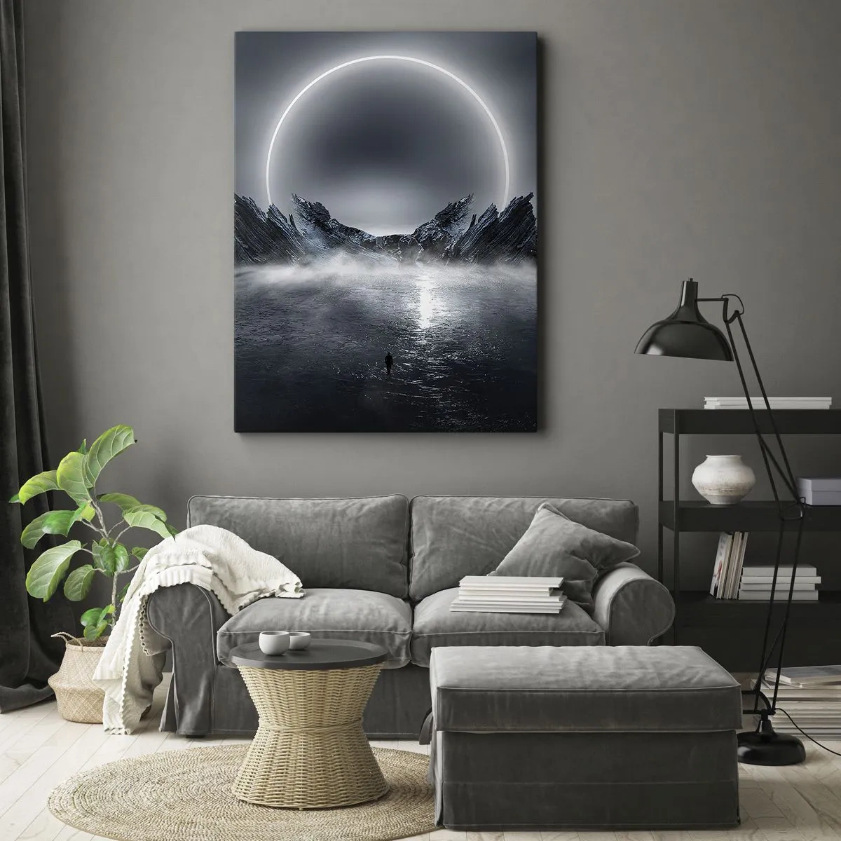 Lærredstryk - Billede på lærred - En finale på en historie - 65x120 cm