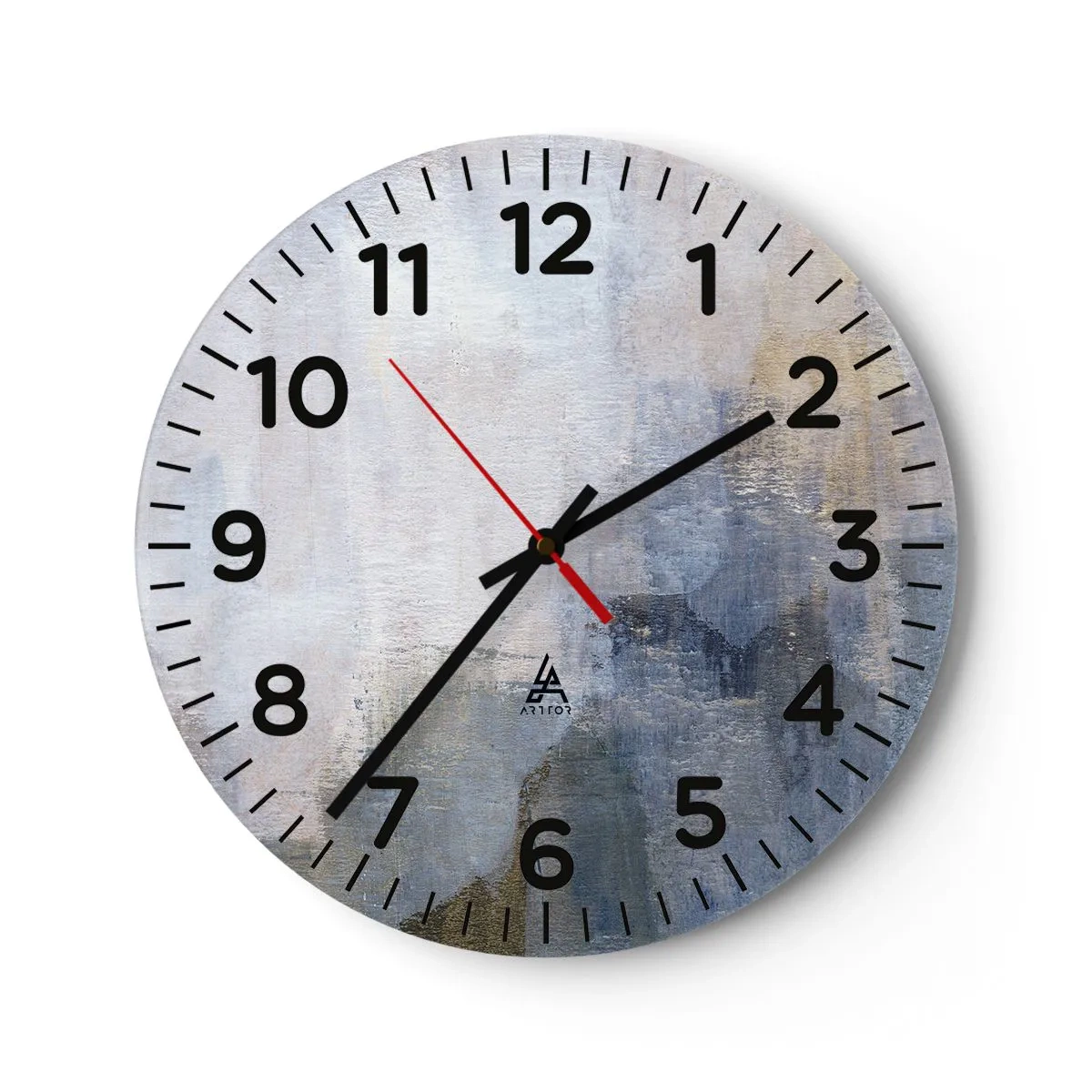 Vægur, Uret - Farvetoner og akkorder - 40x40 cm