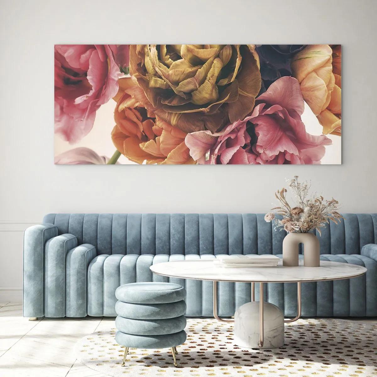 Billede på glas - Fejring af livet - 140x50 cm