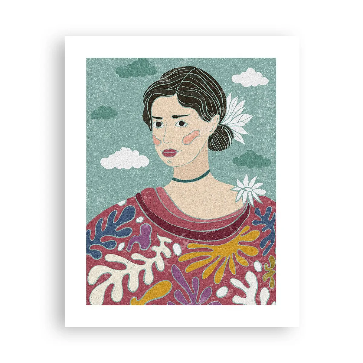 Plakat - Med melankoli i dit blik - 40x50 cm