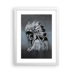 Plakat i hvid ramme - Tilbage til rødderne - 30x40 cm