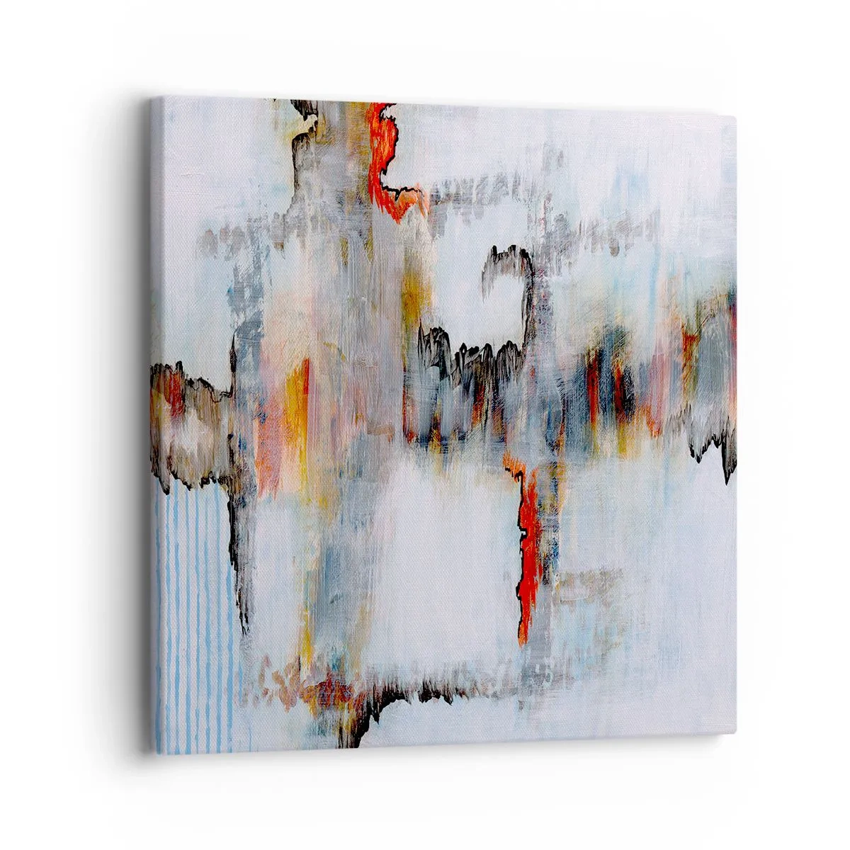 Lærredstryk - Billede på lærred - En pind på vandet - 30x30 cm