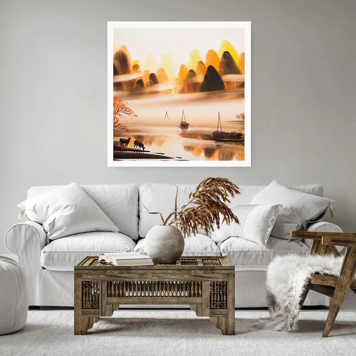 Plakat - Længere væk end det fjerne Østen - 30x30 cm