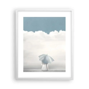 Plakat i hvid ramme - På kanten af virkelighed og drømme - 40x50 cm