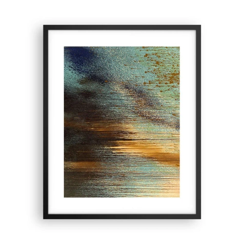 Plakat i sort ramme - En utilsigtet farverig komposition - 40x50 cm