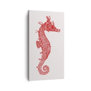 Lærredstryk - Billede på lærred - En indviklet skabelse - 45x80 cm