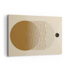 Lærredstryk - Billede på lærred - Om geometriske figurers oprindelse - 100x70 cm