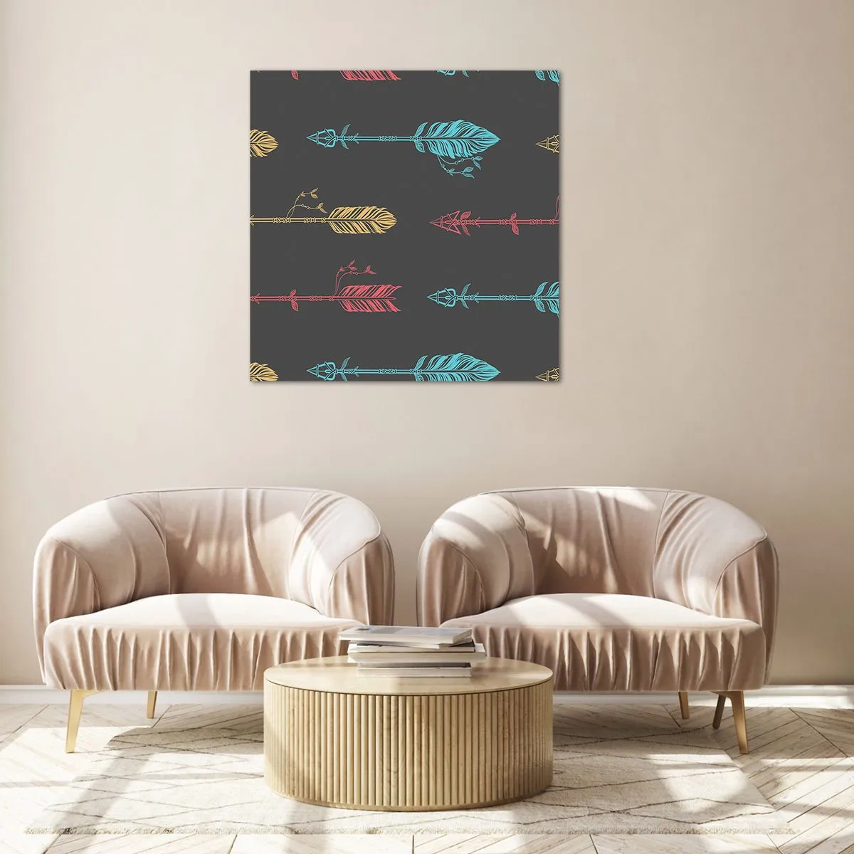 Billede på glas - For at - 60x60 cm