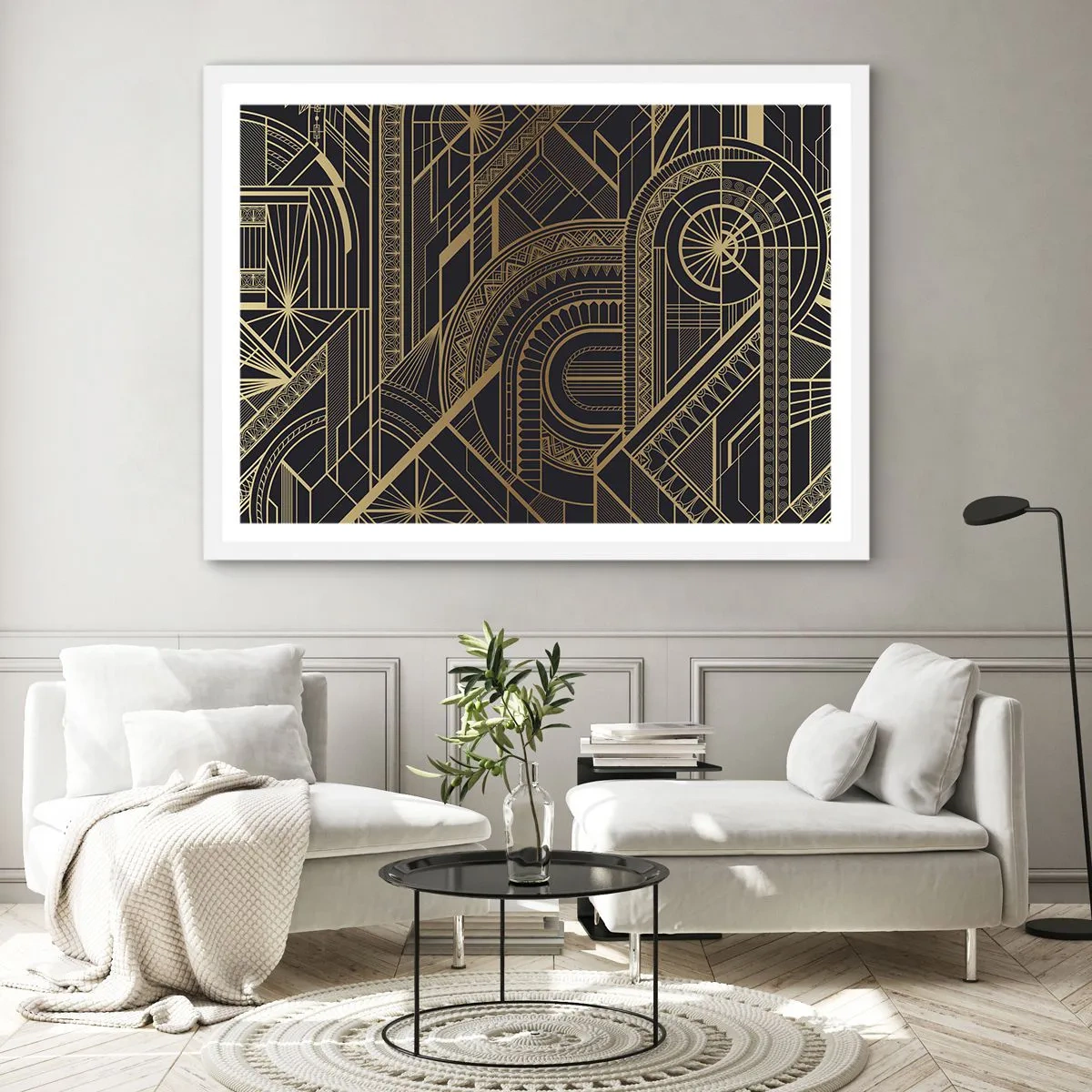 Plakat i hvid ramme - Koncepter, idéer, planer - 100x70 cm