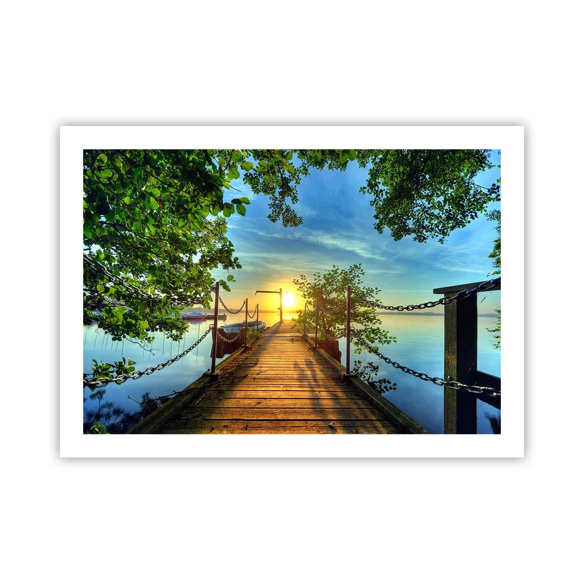 Plakat - Mod vest ved vandet - 70x50 cm