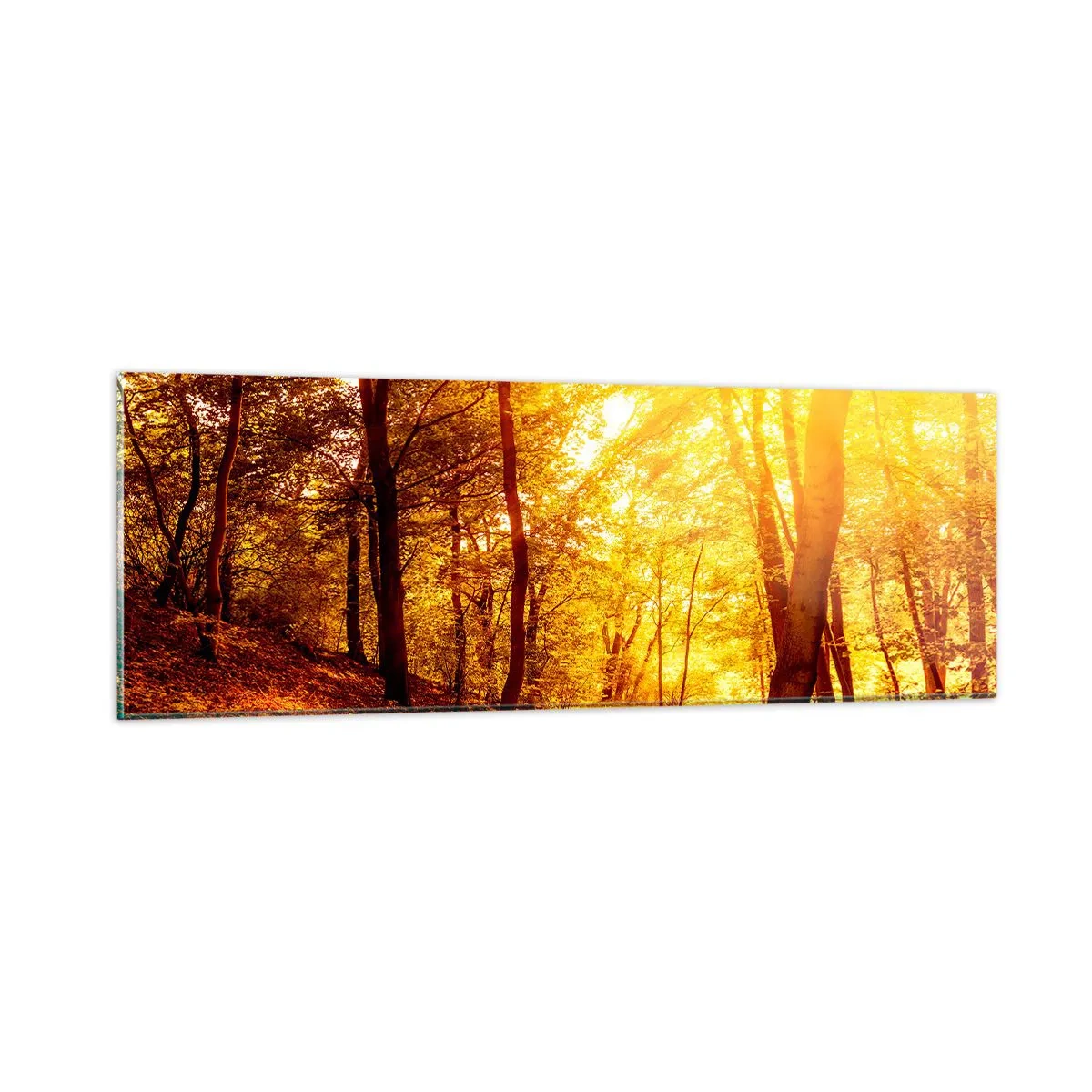 Billede på glas - Til den gyldne lysning - 90x30 cm