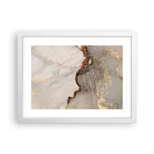 Plakat i hvid ramme - På farvegrænsen - 40x30 cm