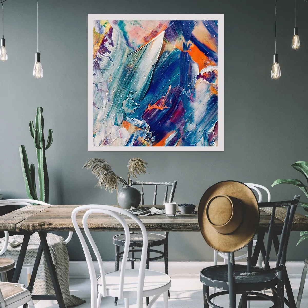 Plakat - Forvirring af farver - 30x30 cm