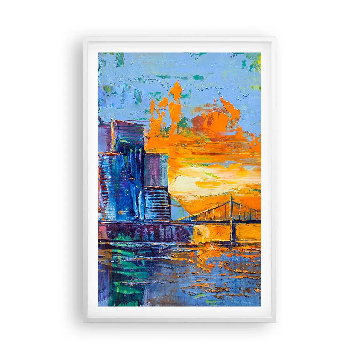 Plakat i hvid ramme - Kultur og natur - 61x91 cm