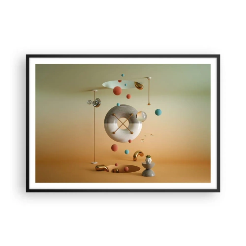 Plakat i sort ramme - Alt kan ske - 100x70 cm