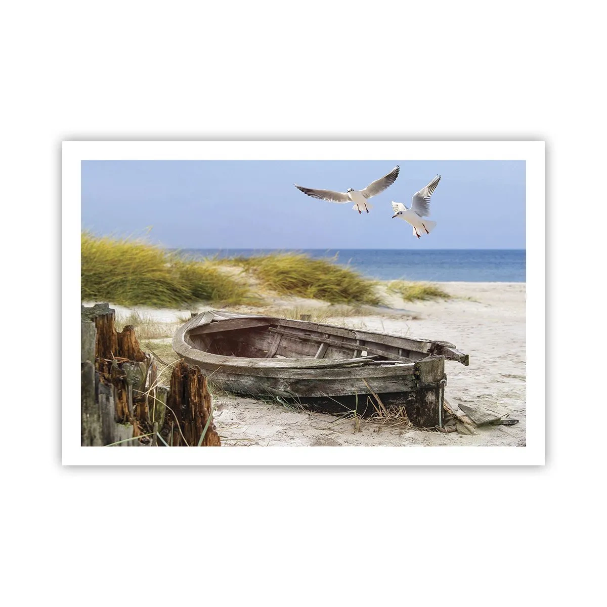 Plakat - Badet i vinden - 91x61 cm