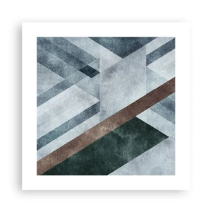 Plakat - Sofistikeret elegance i geometri - 40x40 cm