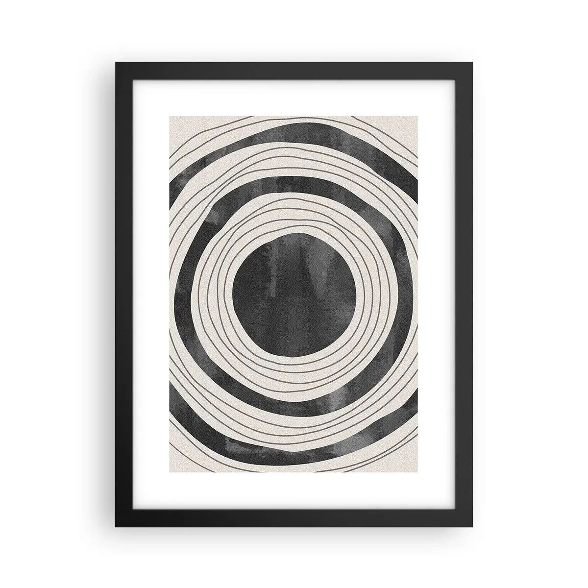 Plakat i sort ramme - Lige til det punkt - 30x40 cm