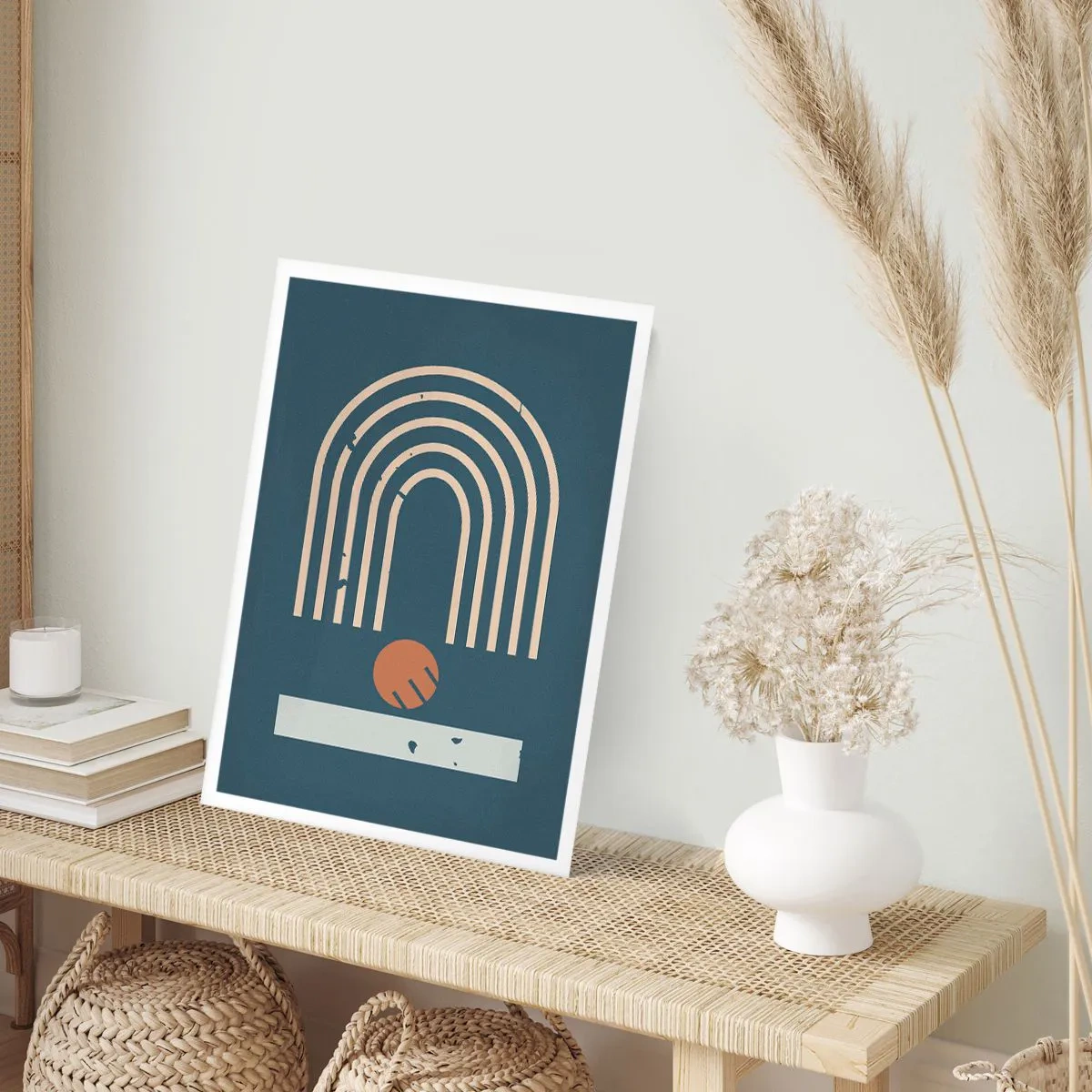 Plakat - Geometri på granatæble - 70x100 cm