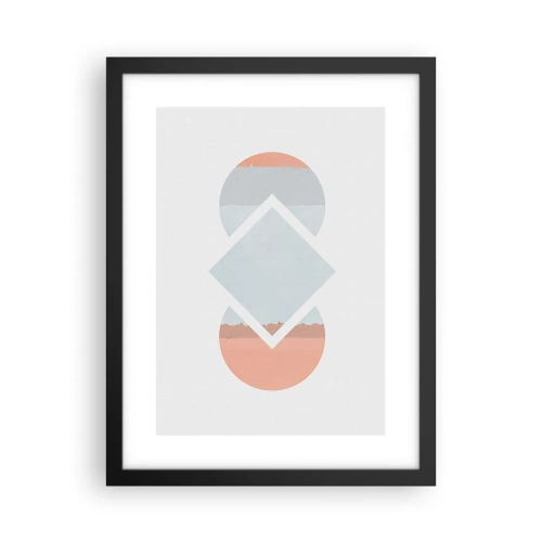 Plakat i sort ramme - Situationen er klar - 30x40 cm