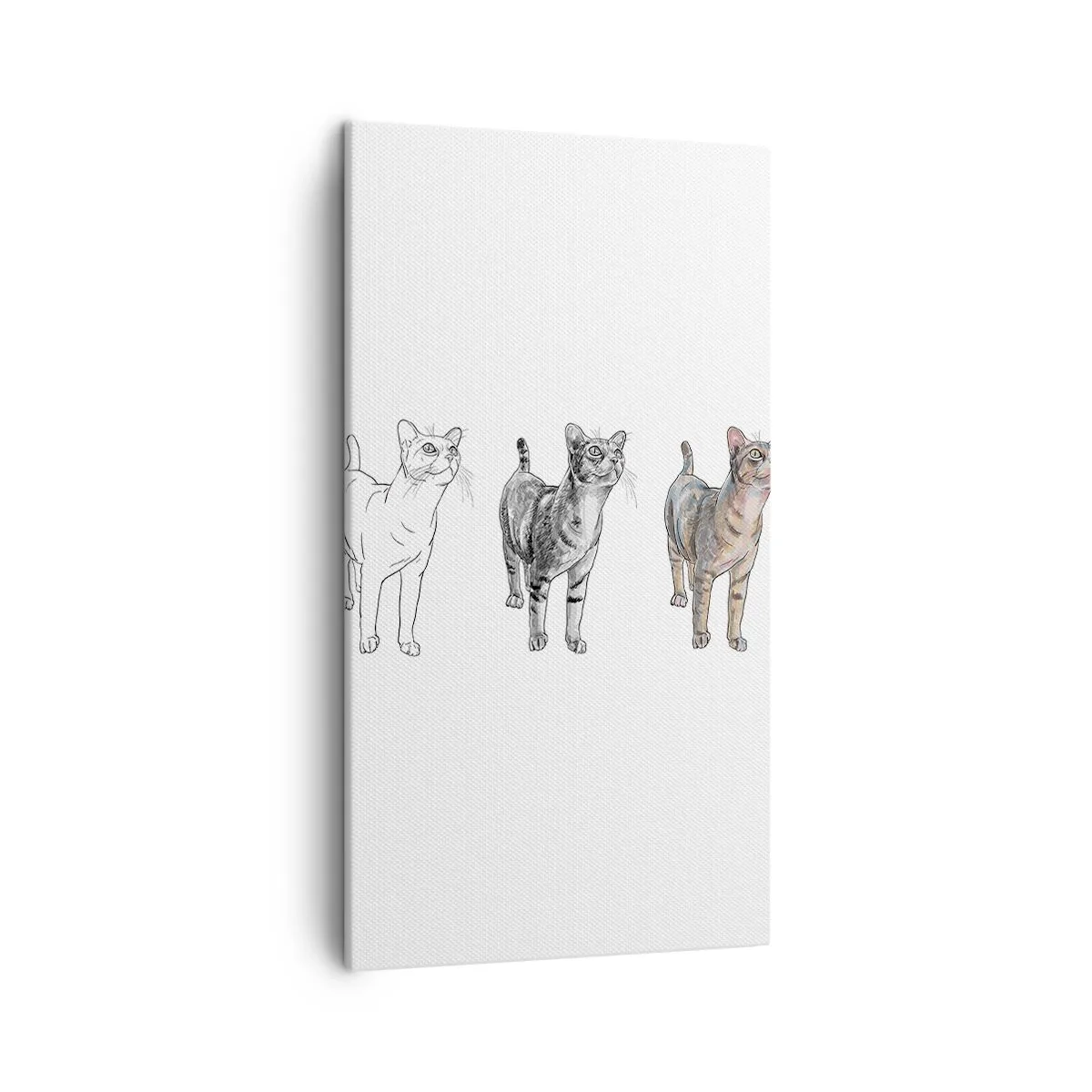 Lærredstryk - Billede på lærred - Tegneundervisning - 45x80 cm