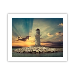 Plakat - Lys - Godhed - Skønhed - 50x40 cm