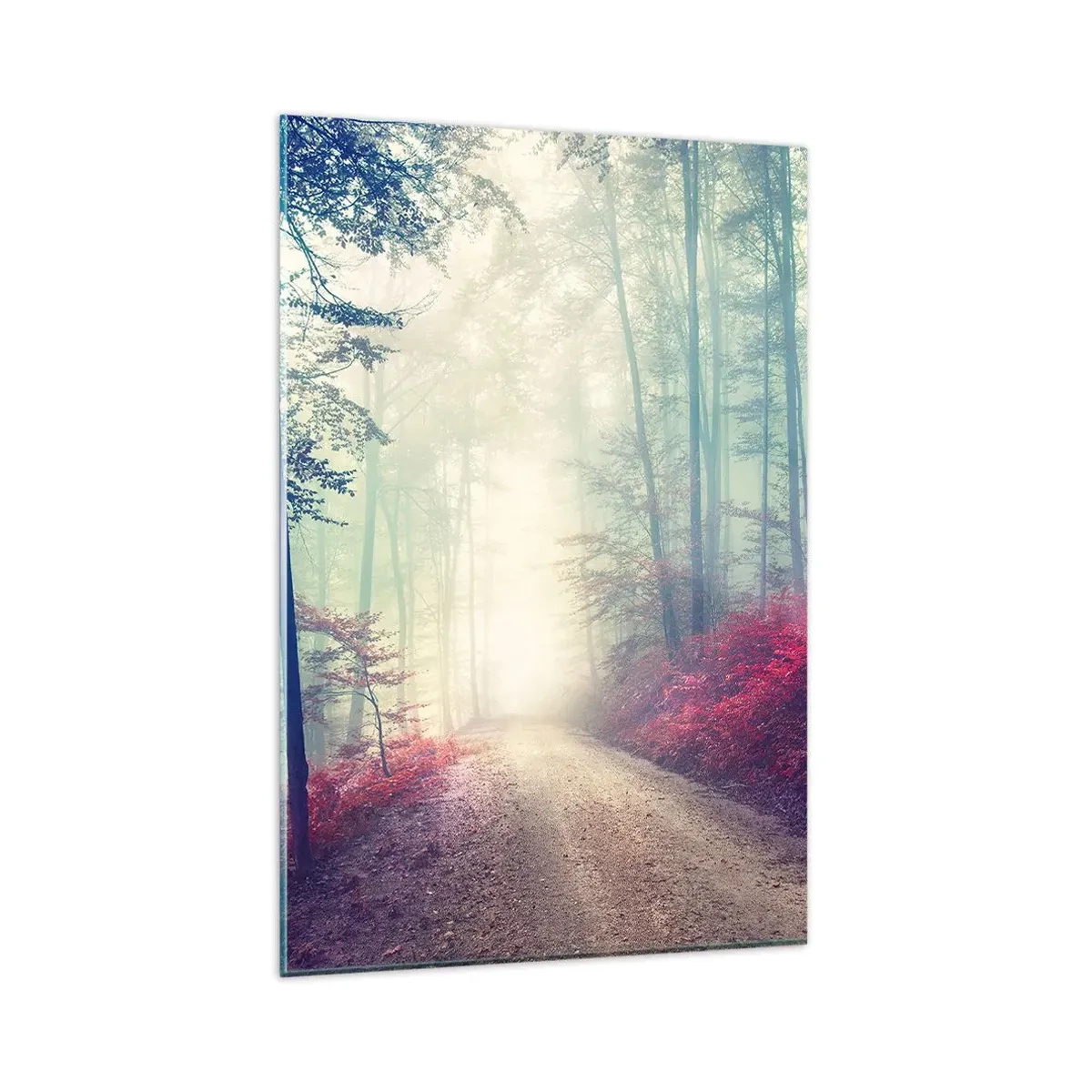 Billede på glas - Hvor er det godt at stå op ved daggry - 80x120 cm