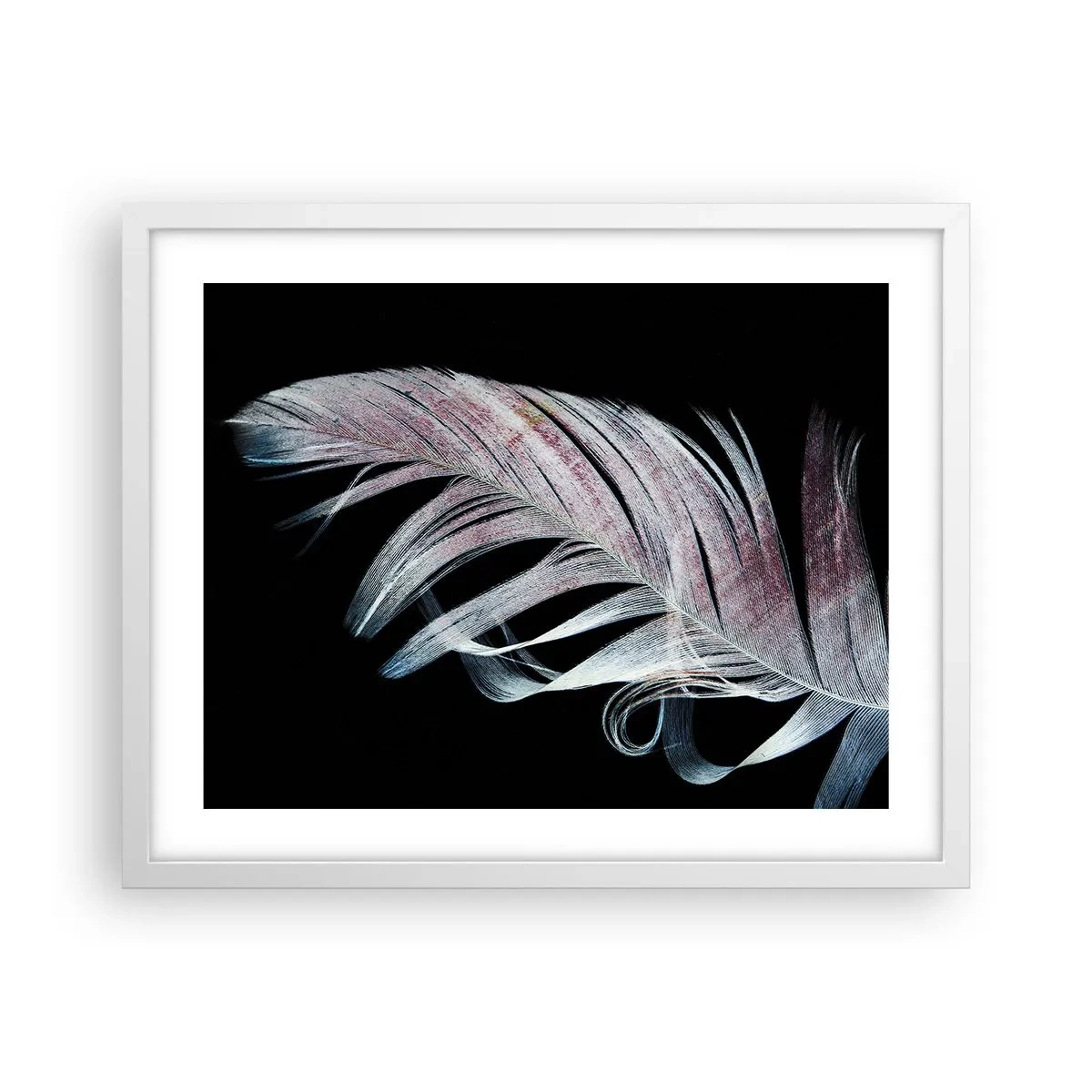 Plakat i hvid ramme - Tænk om berøring - 50x40 cm