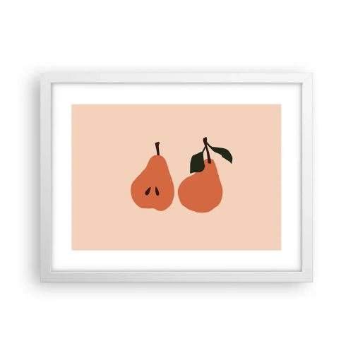 Plakat i hvid ramme - Sødmen selv - 40x30 cm