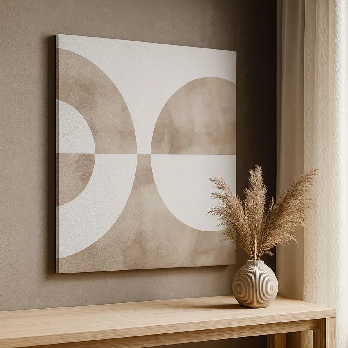 Lærredstryk - Billede på lærred - Ligheder og forskelle - 30x30 cm