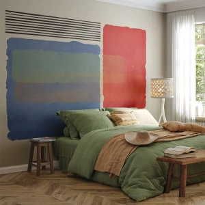 Fototapet Premium Sand - Geometriens ånd og bogstav - Abstraktion, Stykke, Moderne kunst. - 100x70 cm