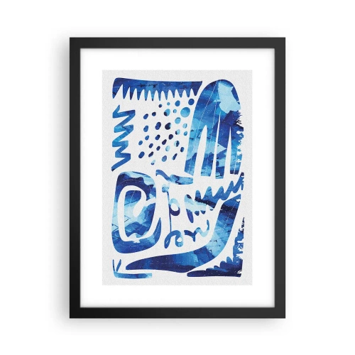 Plakat i sort ramme - Tilbage til rødderne - 30x40 cm